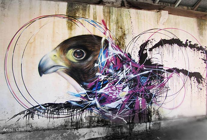 Орнитология уличного художника из Бразилии L7m