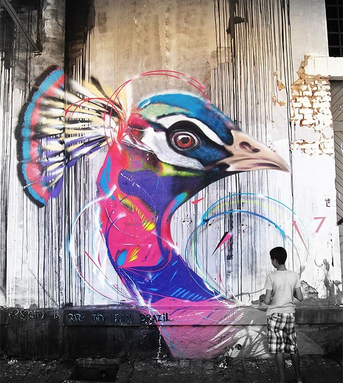 Орнитология уличного художника из Бразилии L7m