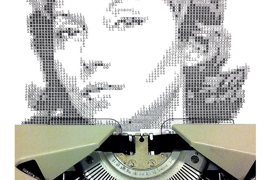 «Typewritten Portraits» - Машинописные портреты Alvaro Franca