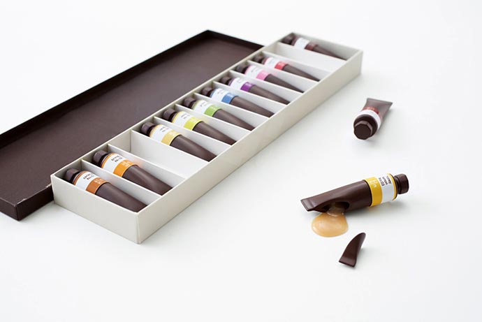 Набор шоколадных красок студии Nendo