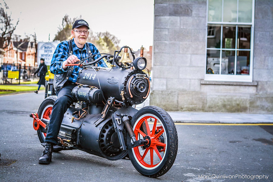 Паровой мотоцикл Black Pearl (Черная Жемчужина) изготовленный Revatu Customs
