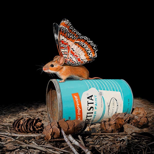 Мыши-бабочки на живописных полотнах Lisa Ericson
