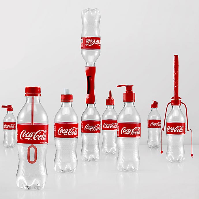 Набор из 16 функциональных пробок для бутылок Coca-Cola агентства Ogilvy & Mather