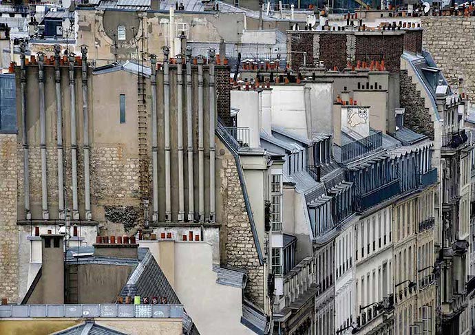 Крыши Парижа на фотографиях Michael Wolf