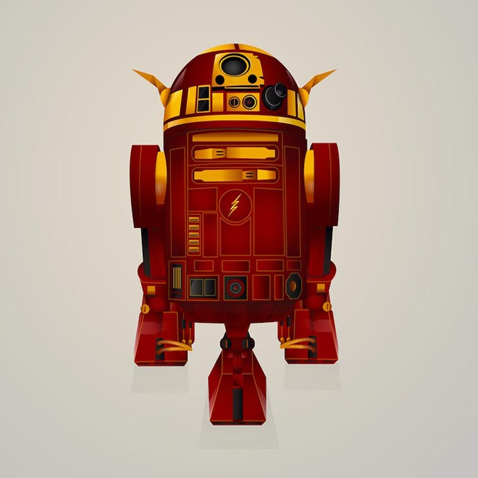 Легендарный дроид R2-D2 из «Звёздных войн» в роли супергероев комиксов