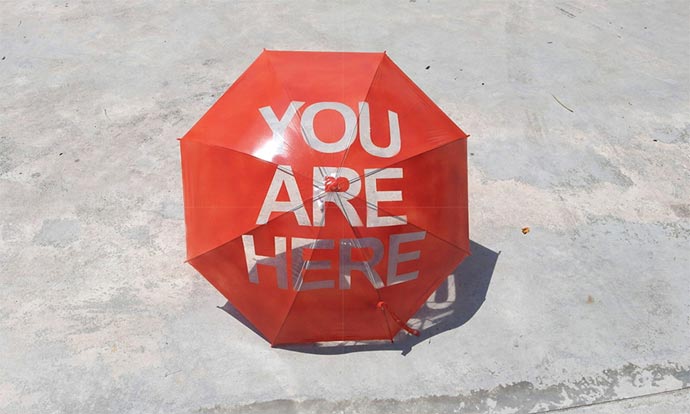 Зонтик «You Are Here» художницы из Сингапура Nadiah Alsagoff