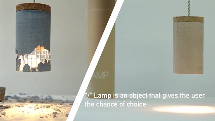 «Slash Lamp» : Разбитая лампа дизайнера Dragos Motica