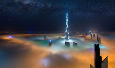 Облака и небоскрёбы на фотографиях Daniel Cheong, Дубай, ОАЭ