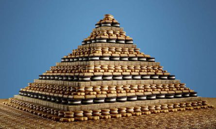 Колодцы и пирамиды из продуктов питания фотографа Sam Kaplan