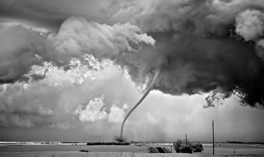 Ветер крепчает : Смерчи и торнадо на чёрно-белых фотографиях Mitch Dobrowner