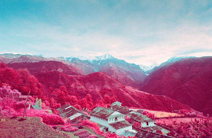 Инфракрасные фотографии Непала Шона Линча (Sean Lynch)