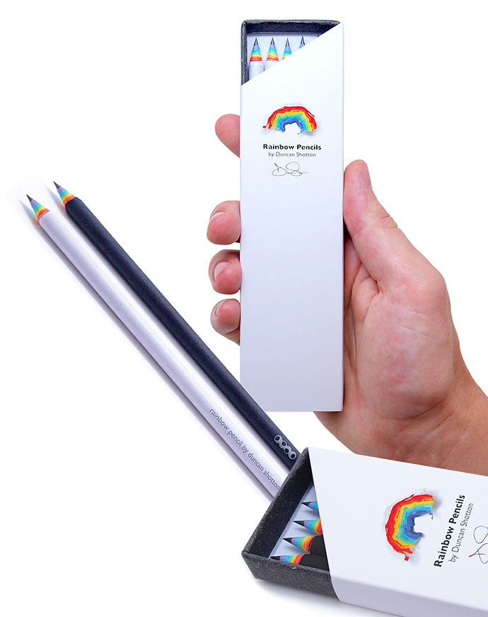 «Rainbow Pencils». Радужные карандаши Duncan Shotton