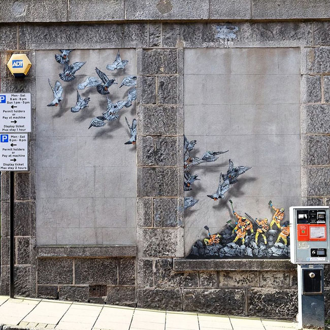 Муниципальный стрит-арт бельгийского художника Jaune