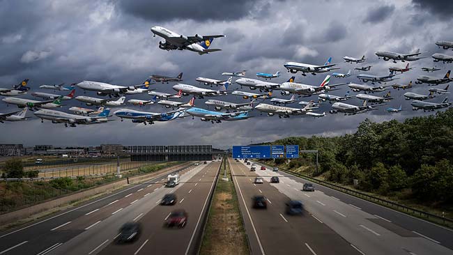 «Airportraits» - стаи самолетов на фотографиях Mike Kelley