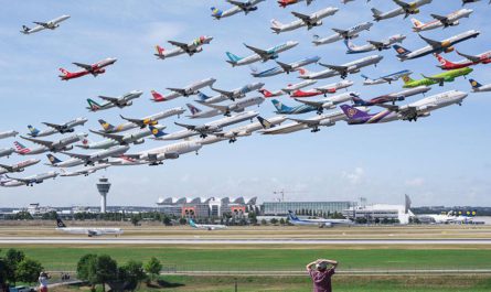 «Airportraits» - стаи самолетов на фотографиях Mike Kelley