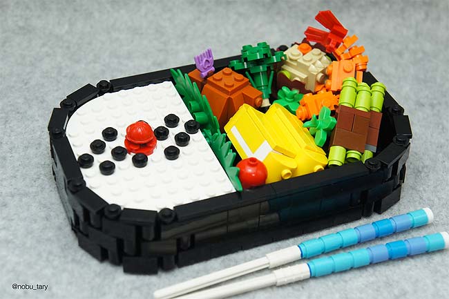 Продукты питания из конструктора Лего японского художника Tary