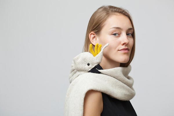 Прогулки с животными - анималистические шарфы дизайнера Nina Fuhrer