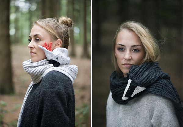 Прогулки с животными - анималистические шарфы дизайнера Nina Fuhrer