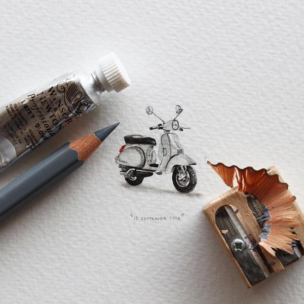 «Postcards for Ants» (Открытки для муравьёв) : живописные миниатюры Lorraine Loots