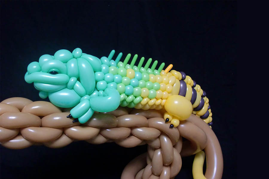 Скульптуры из скрученных воздушных шариков Masayoshi Matsumoto