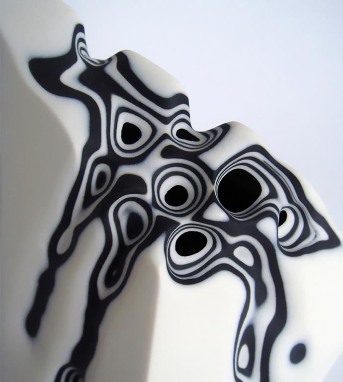 Многослойные фарфоровые композиции «Erosion» британского скульптора Tamsin van Essen
