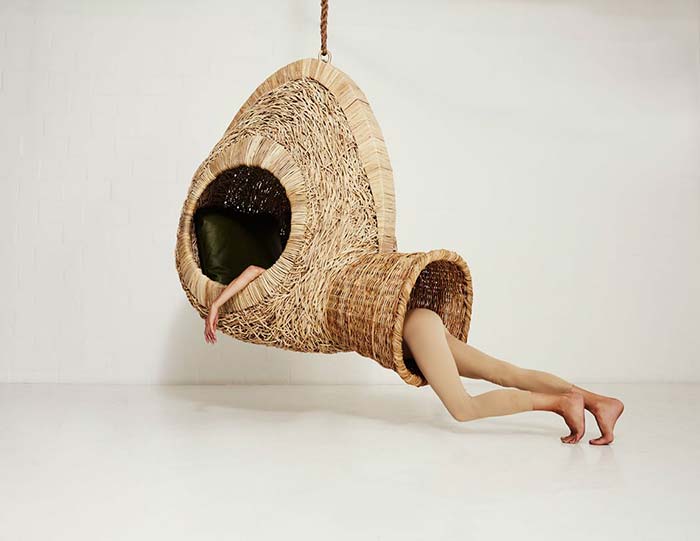 Своё гнездо : Плетёные коконы-кресла дизайнера Porky Hefer