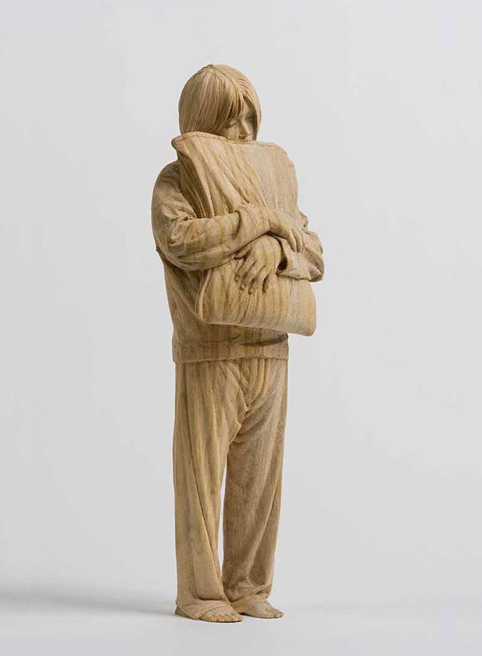 Деревянная скульптура Ikuo Inada